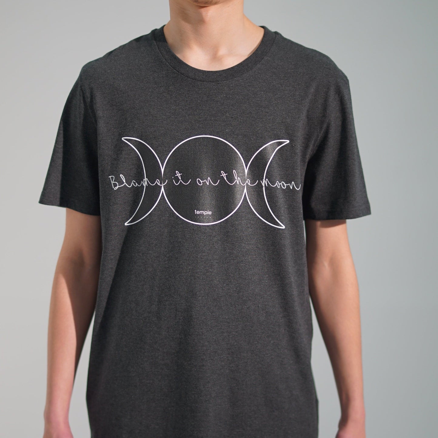 MOON Print Unisex Crew T shirt