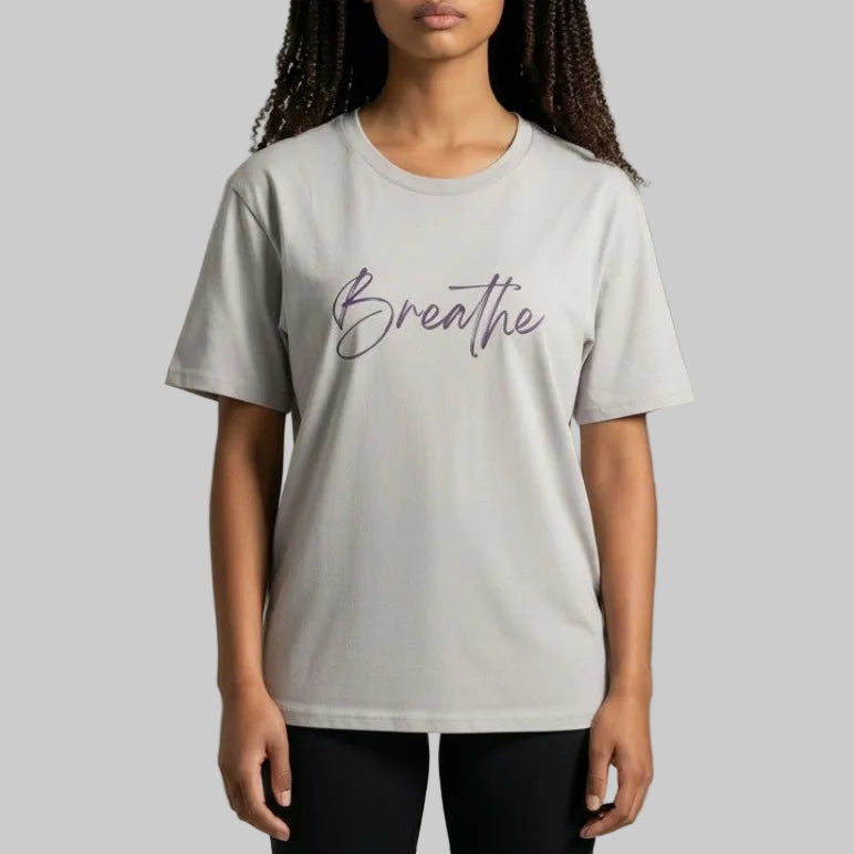 BREATHE Print Unisex Crew T shirt