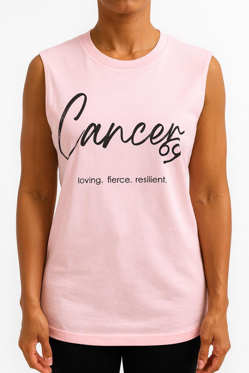 Star Sign Sleeveless Crew T-Shirt