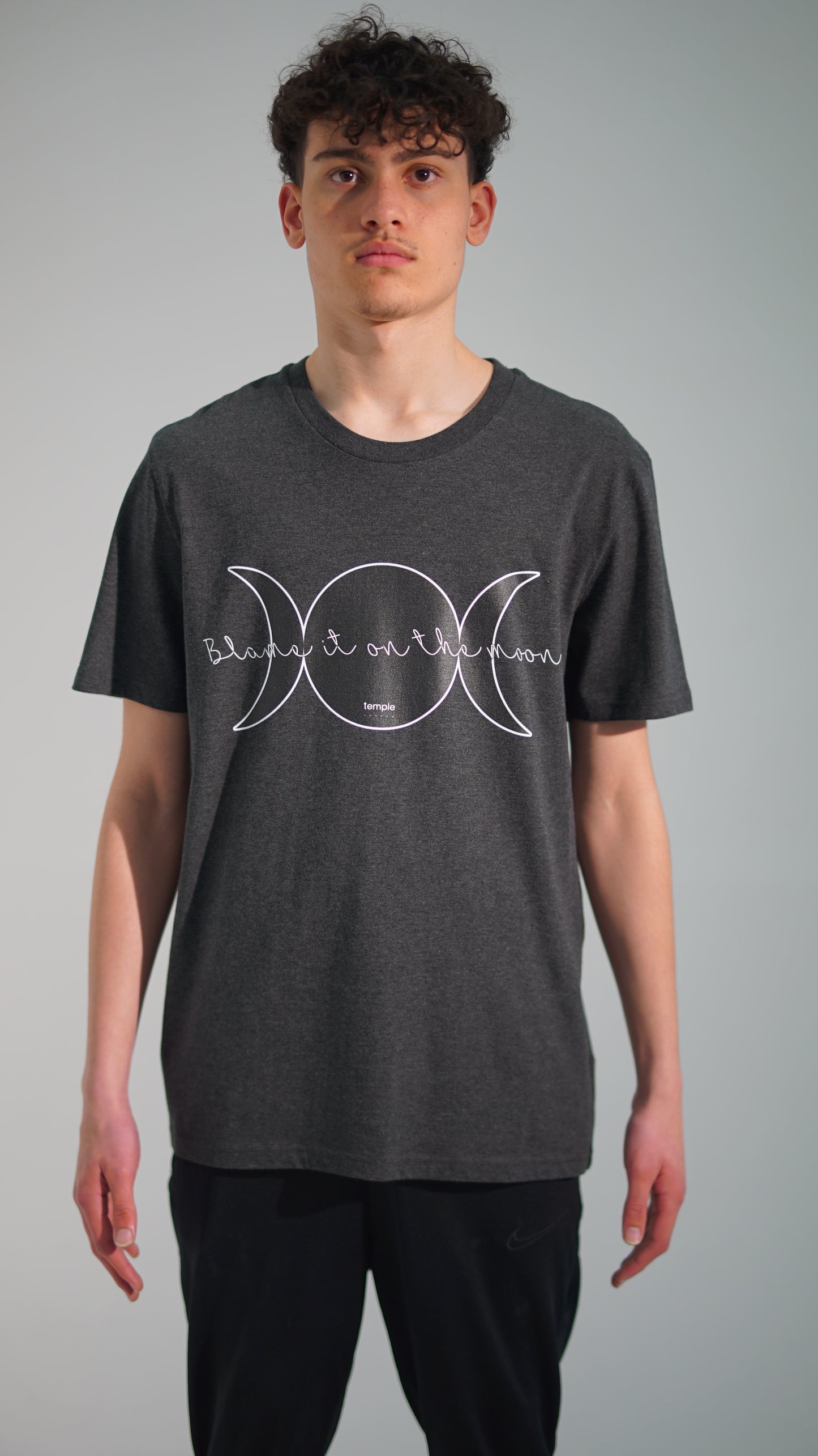 MOON Print Unisex Crew T shirt