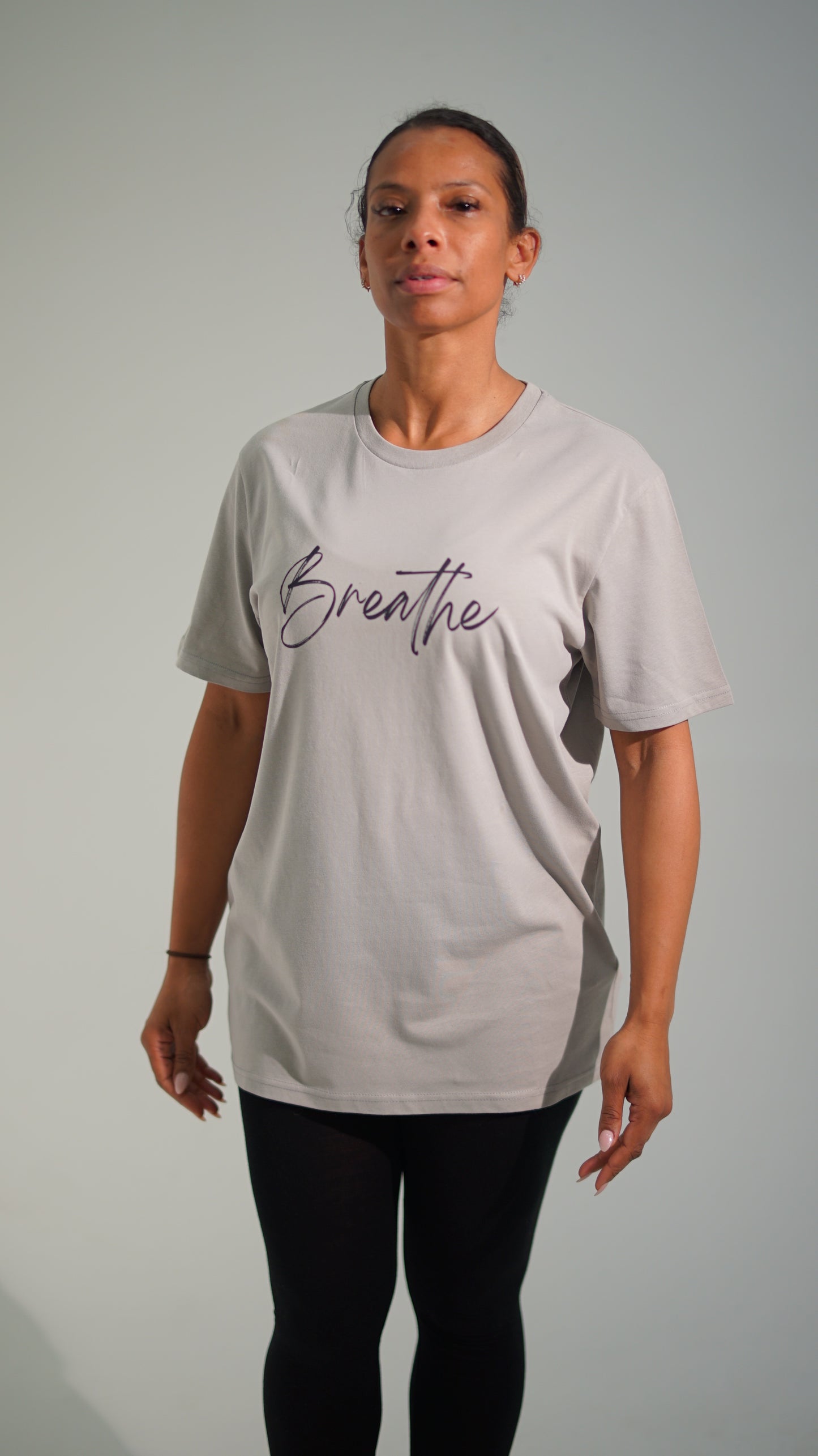 BREATHE Print Unisex Crew T shirt