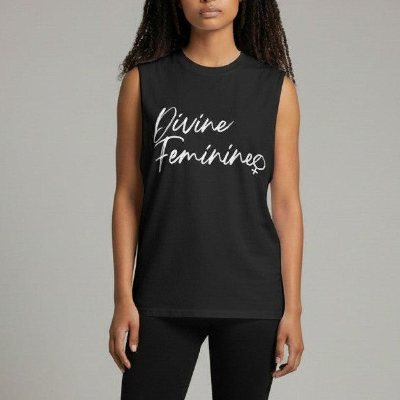 Divine Feminine  Sleeveless Crew T Shirt