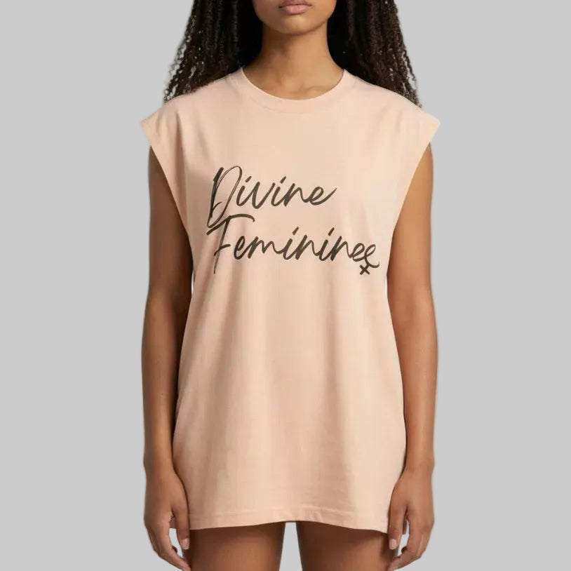 Divine Feminine  Sleeveless Crew T Shirt