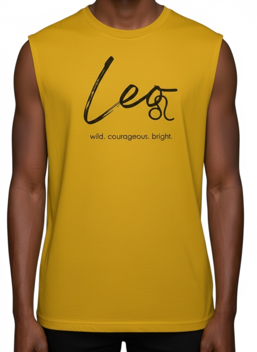 Star Sign Sleeveless Crew T-Shirt