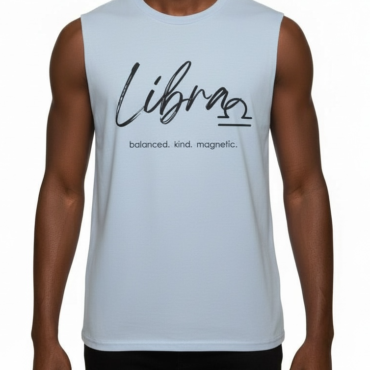 Star Sign Sleeveless Crew T-Shirt