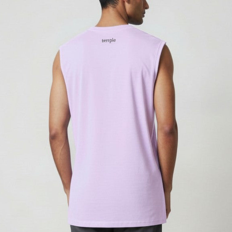 MUDRA Print Sleeveless Crew T shirt