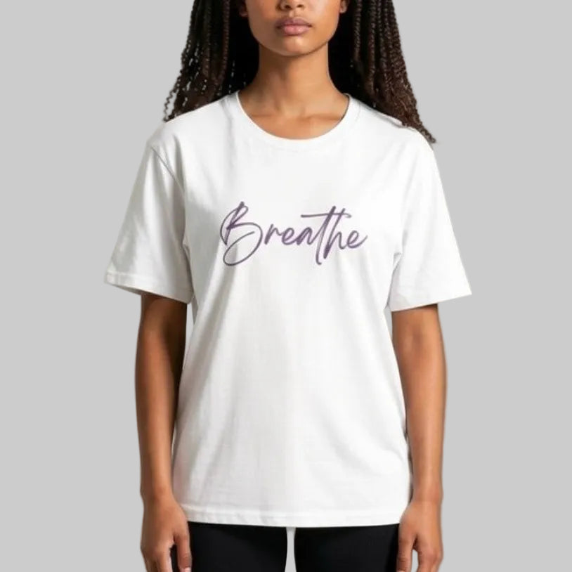 BREATHE Print Unisex Crew T shirt